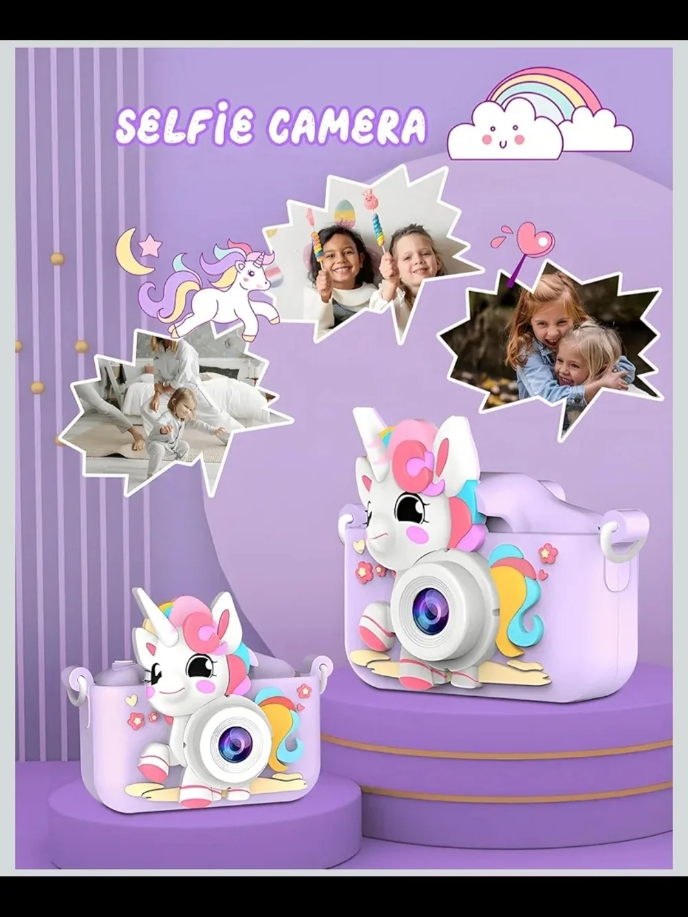 Kids Camera, AWANKOU Child Selfie Cameras 1080P Toddler Camera